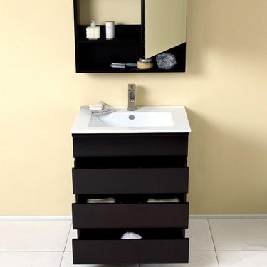 Eviva EVVN149-24ES Amato Bathroom Vanity 24 Inch Espresso Bathroom Vanity Eviva